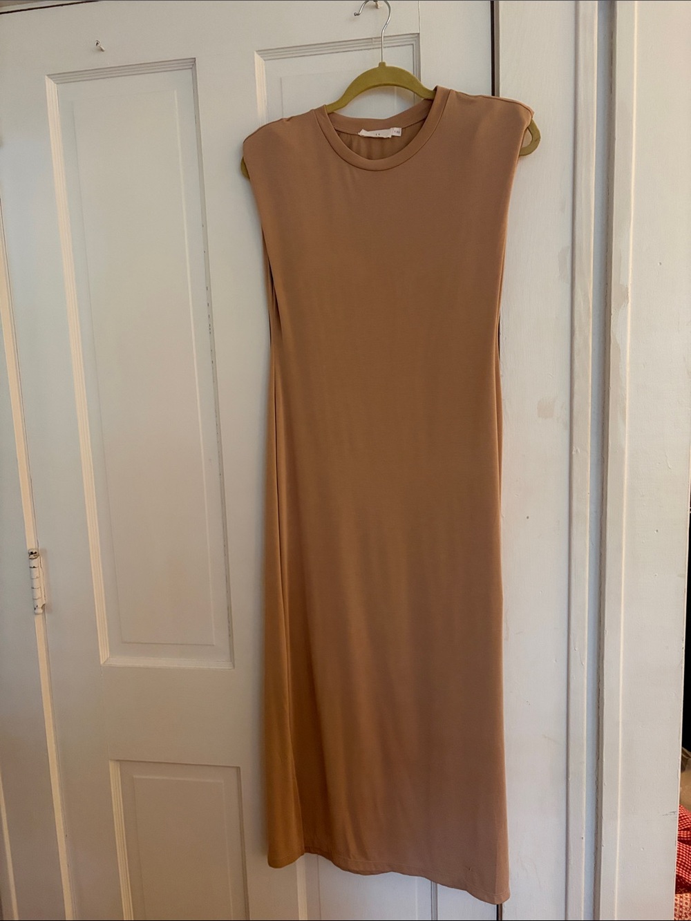 Lush Tan Sleeveless Midi Dress